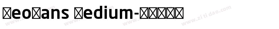 NeoSans Medium字体转换